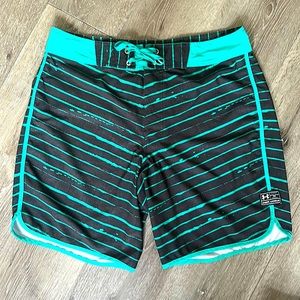 Under Armor Men’s Board Shorts Bathing Suit 36 Loose Fit Heat Gear Boys Summer